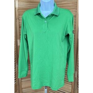 Publix Women's Employee Work Uniform Green Long Sleeve Polo Shirt Ladies XS
